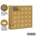 Salsbury Cell Phone Storage Locker - 5 Door High Unit (5 Inch Deep Compartments) - 25 A Doors - Gold - Surface Mounted - Master Keyed Locks